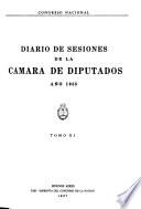 Diario de sesiones de la Cámara de Diputados