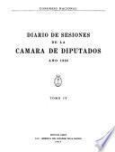 Diario de sesiones de la Cámara de diputados