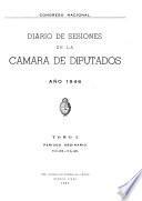 Diario de sesiones de la Cámara de diputados