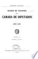 Diario de sesiones de la Cámara de Diputados