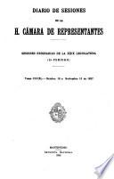 Diario de sesiones de la Cámara de Representantes
