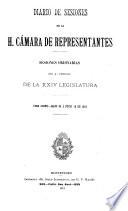 Diario de sesiones de la Cámara de Representantes