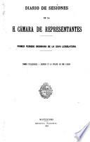 Diario de sesiones de la Cámara de Representantes
