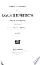 Diario de sesiones de la Cámara de Representantes