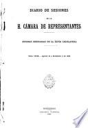 Diario de sesiones de la Cámara de Representantes