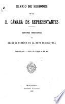 Diario de sesiones de la Cámara de Representantes