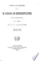 Diario de sesiones de la Cámara de Representantes