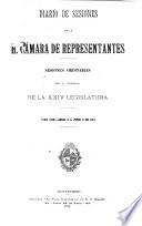 Diario de sesiones de la Cámara de Representantes