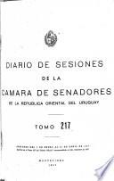 Diario de sesiones de la Cámara de Senadores de la República Oriental del Uruguay