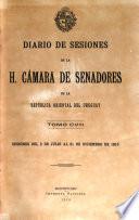 Diario de sesiones de la Cámara de Senadores de la República Oriental del Uruguay