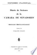 Diario de sesiones de la Cámara de Senadores