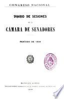 Diario de sesiones de la Cámara de Senadores