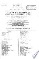 Diario de sesiones de la Cámara de Senadores