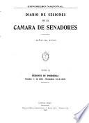 Diario de sesiones de la Cámara de Senadores