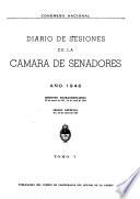 Diario de sesiones de la Cámara de Senadores