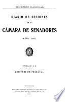 Diario de sesiones de la Cámara de Senadores