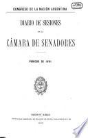 Diario de sesiones de la Cámara de Senadores
