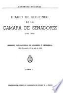 Diario de sesiones de la Cámara de Senadores