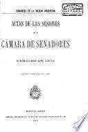 Diario de sesiones de la Cámara de Senadores