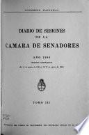 Diario de sesiones de la Cámara de Senadores