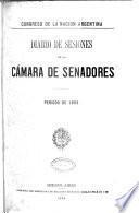 Diario de sesiones de la Cámara de Senadores
