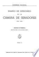 Diario de sesiones de la Cámara de Senadores