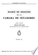 Diario de sesiones de la Cámara de Senadores