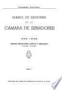 Diario de sesiones de la Cámara de Senadores