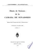 Diario de sesiones de la Cámara de Senadores