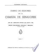 Diario de sesiones de la Cámara de Senadores