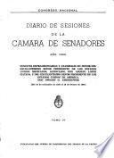 Diario de sesiones de la Cámara de Senadores