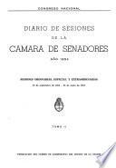 Diario de sesiones de la Cámara de Senadores
