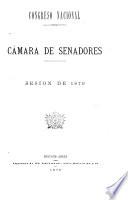 Diario de sesiones de la Cámara de Senadores