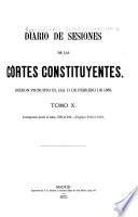 Diario de sesiones de las Córtes constituyentes