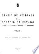 Diario de sesiones del Consejo de Estado de la República Oriental del Uruguay