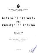 Diario de sesiones del Consejo de Estado de la República Oriental del Uruguay