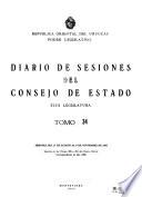 Diario de sesiones del Consejo de Estado de la República Oriental del Uruguay