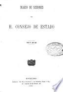 Diario de sesiones del H. Consejo de Estado