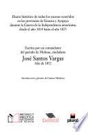Diario histórico de todos los sucesos ocurridos en las provincias de Sicasica y Ayopaya durante la Guerra de la Independencia americana desde el anõ 1814 hasta el año 1825