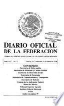 Diario oficial de la federación