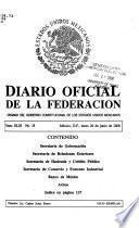 Diario oficial de la federación