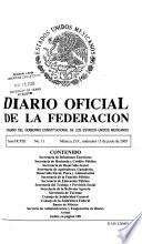 Diario oficial de la federación