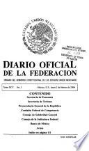 Diario oficial de la federación