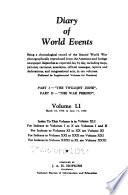 Diary of World Events, Being a Chronological Record of the Second World War Photographically Reproduced from the American and Foreign Newspapers Despatches as Reported Day by Day, Including Maps, Pictures, Cartoons, Anecdotes, Official Messages, Reports and Declarations, and Congressional Acts...