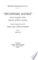 Diccionari Aguiló
