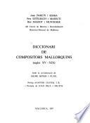 Diccionari de compositors mallorquins (segles XV-XIX)