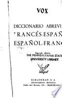 Diccionario abreviado francés-español, español-francés