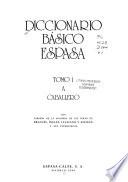 Diccionario básico Espasa : con versión de la mayoría de las voces en francés, inglés, italiano y alemán y sus etimologías.
