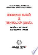 Diccionario bilingüe de terminología jurídica