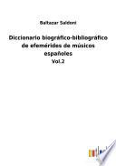 Diccionario biográfico-bibliográfico de efemérides de músicos españoles